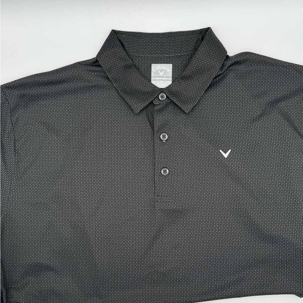 Callaway Men's OptiDri Black Golf Performance Polo Shirt